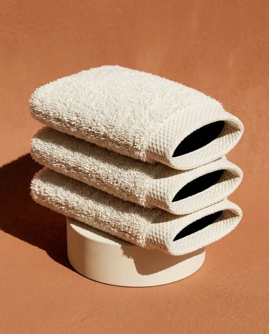 Gant de toilette Coton 0 Twist Blanc