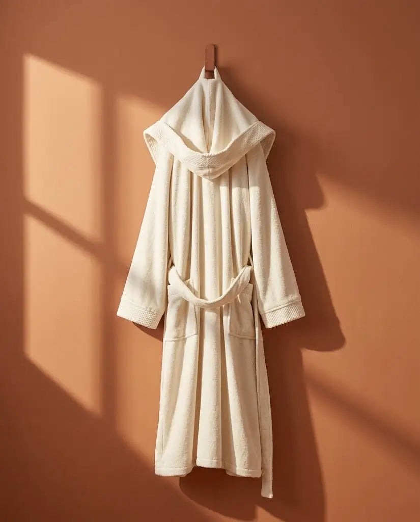 Peignoir à capuche Femme Blanc