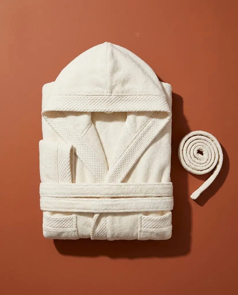 Peignoir à capuche Femme Blanc
