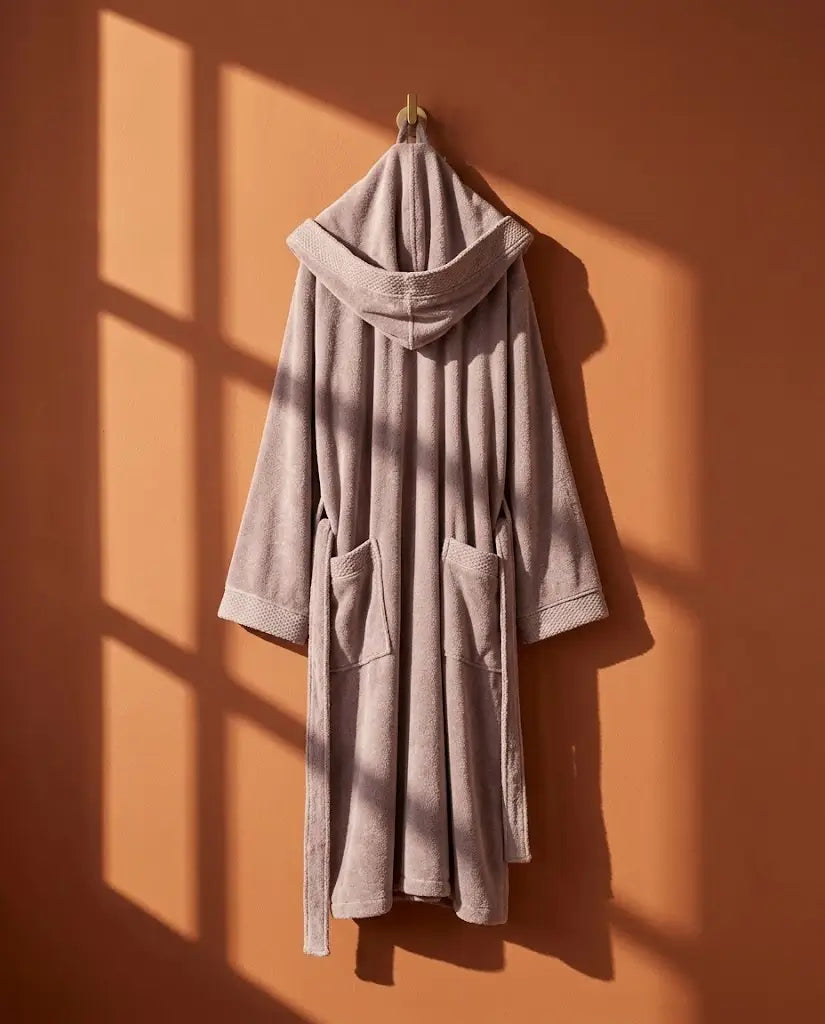 Peignoir à capuche Femme Mauve