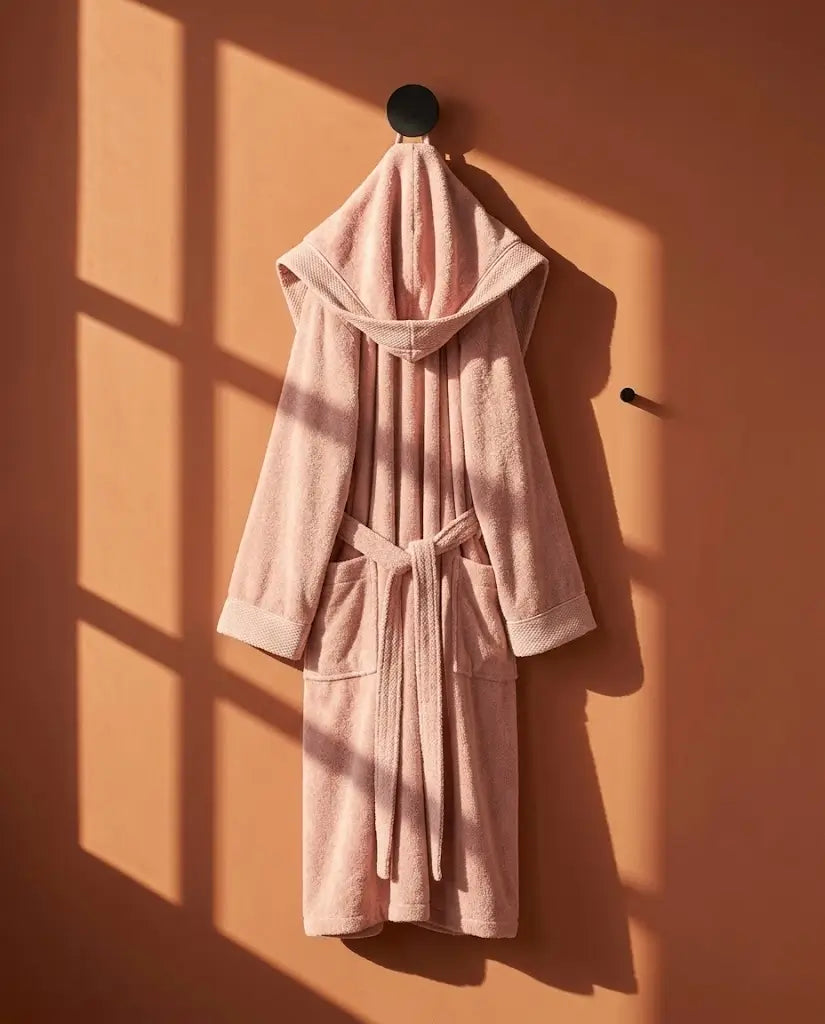 Peignoir à capuche Femme Pinky
