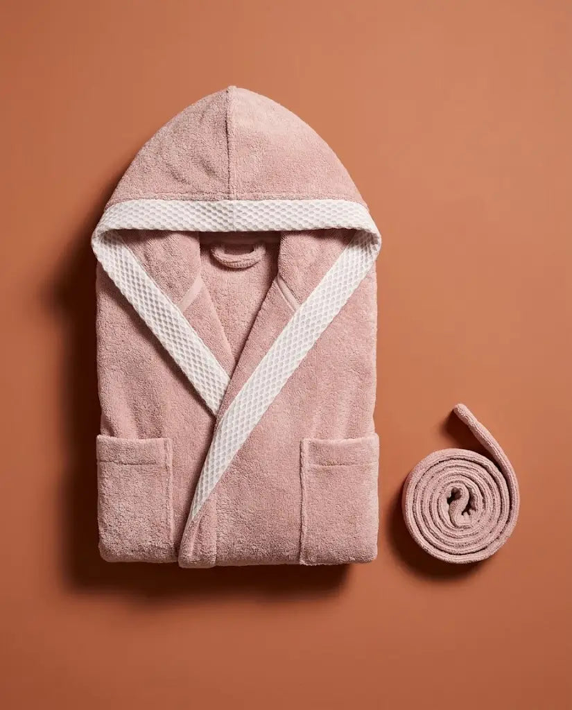 Peignoir à capuche Femme Pinky