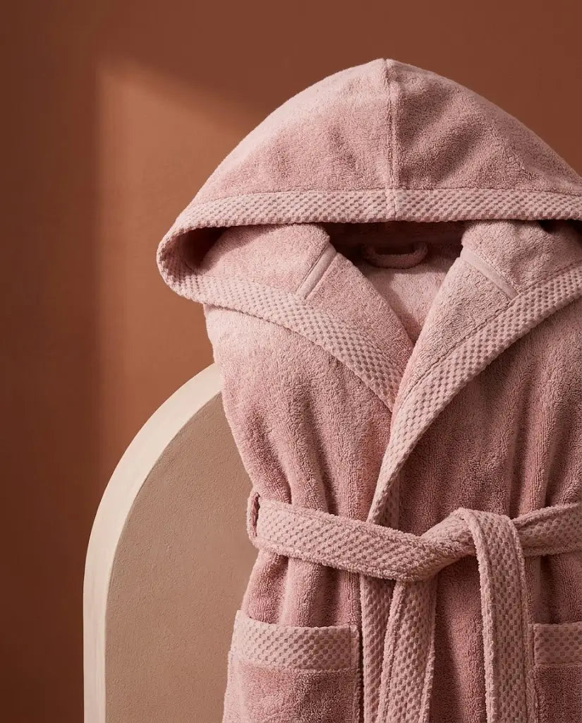 Peignoir à capuche Femme Pinky