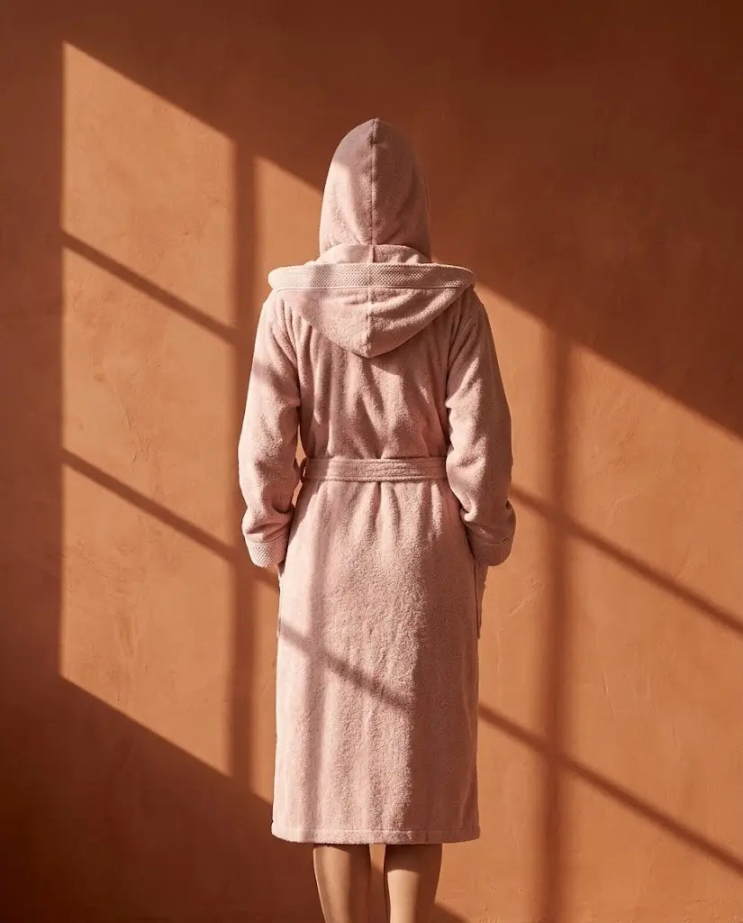 Peignoir à capuche Femme Pinky