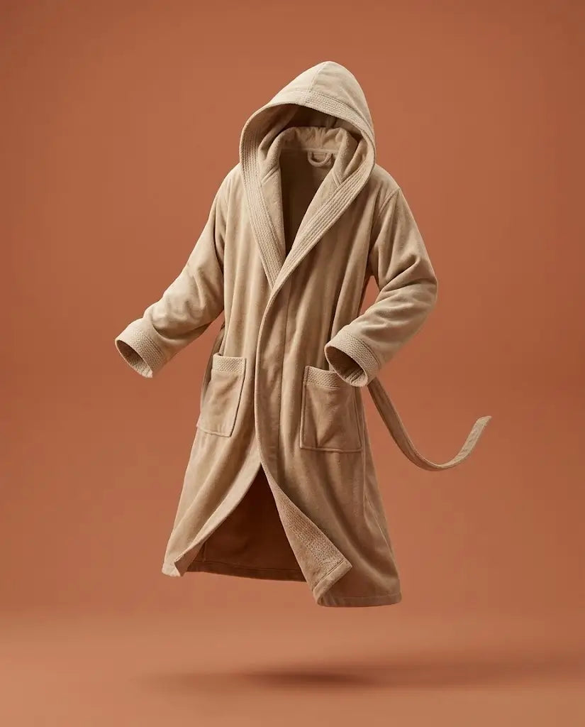 Peignoir à capuche Homme Chamois
