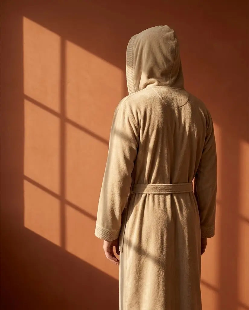 Peignoir à capuche Homme Chamois