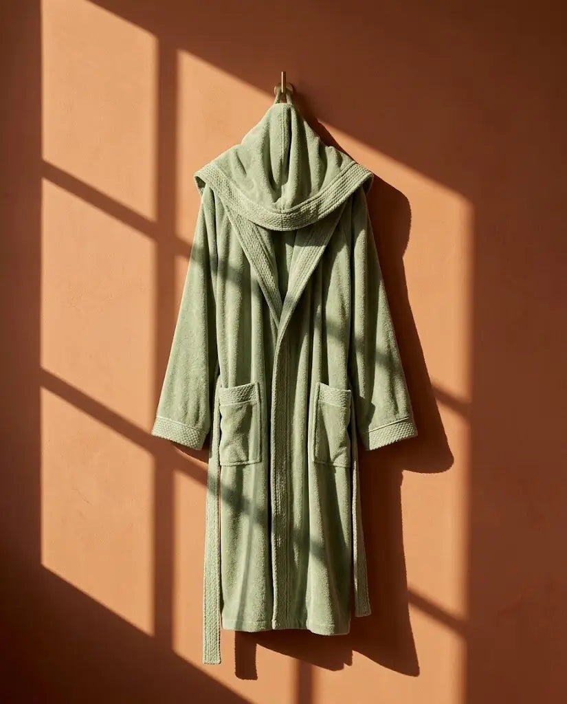 Peignoir à capuche Homme Matcha