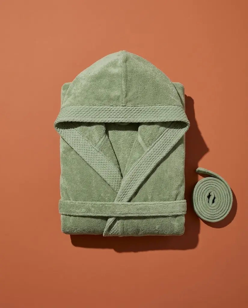 Peignoir à capuche Homme Matcha