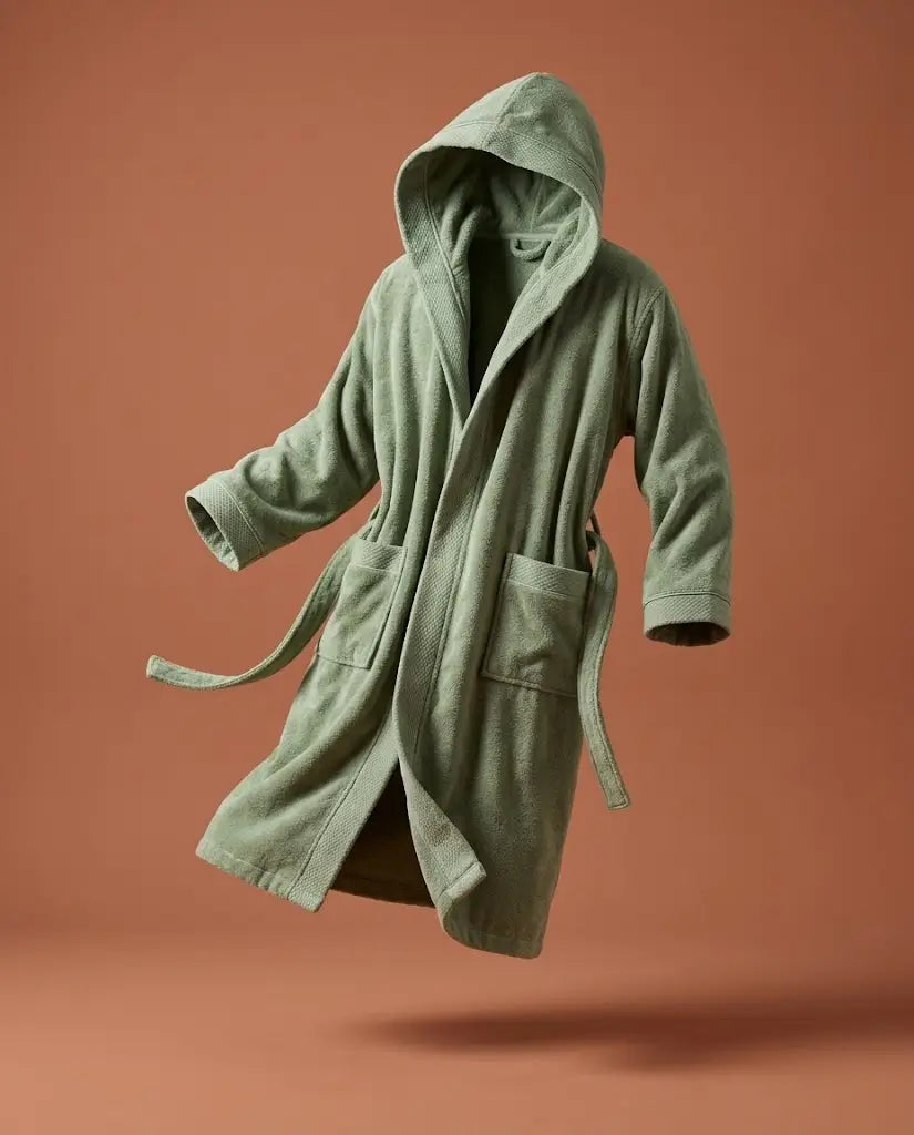 Peignoir à capuche Homme Matcha