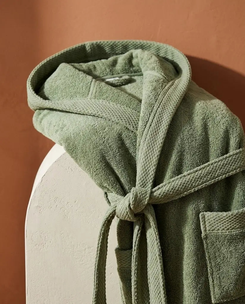 Peignoir à capuche Homme Matcha